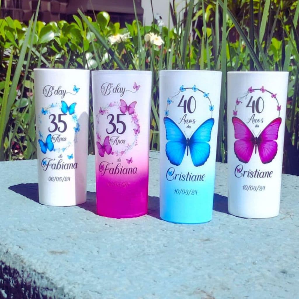 Kit Copo Long drink Borboleta, Lembrancinha de Festa Borboleta, Copo long drink , Debutante, 15 anos