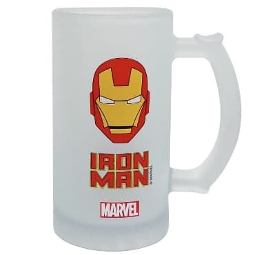 Caneca de Chopp Marvel Homem de Ferro 480ml Caneca Chopp Homem de Ferro Iron Man