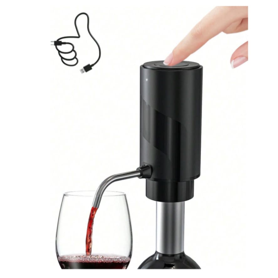 Aerador E Dispensador De Vinho Elétrico Recarregavel Decantador De Vinho dispensador automático recarregável por usb