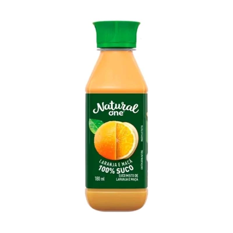 Suco Natural One Laranja e Maçã 180ml 100% Suco - 12 Unidades