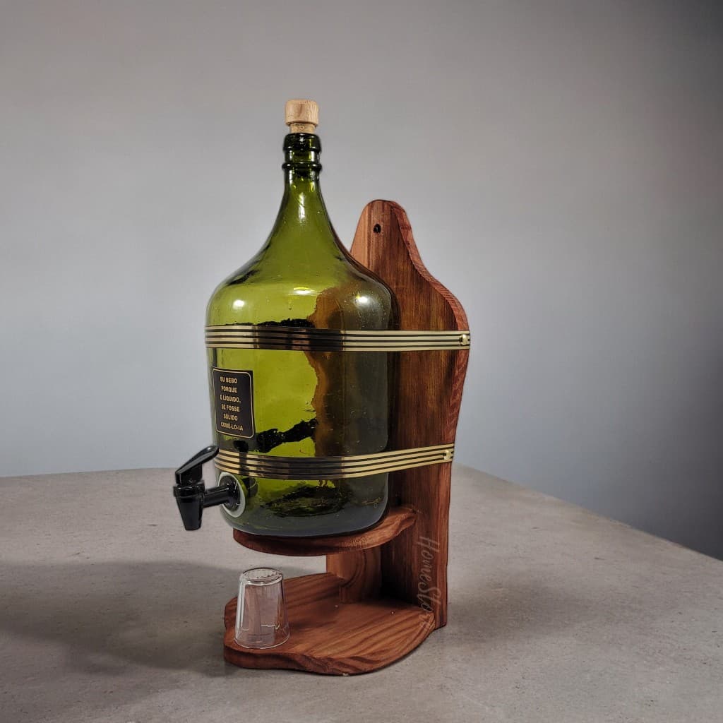 Pingômetro Garrafão em Pé na Cor Tab.aco para Cachaça 5 Litros Dosador De Cachaça