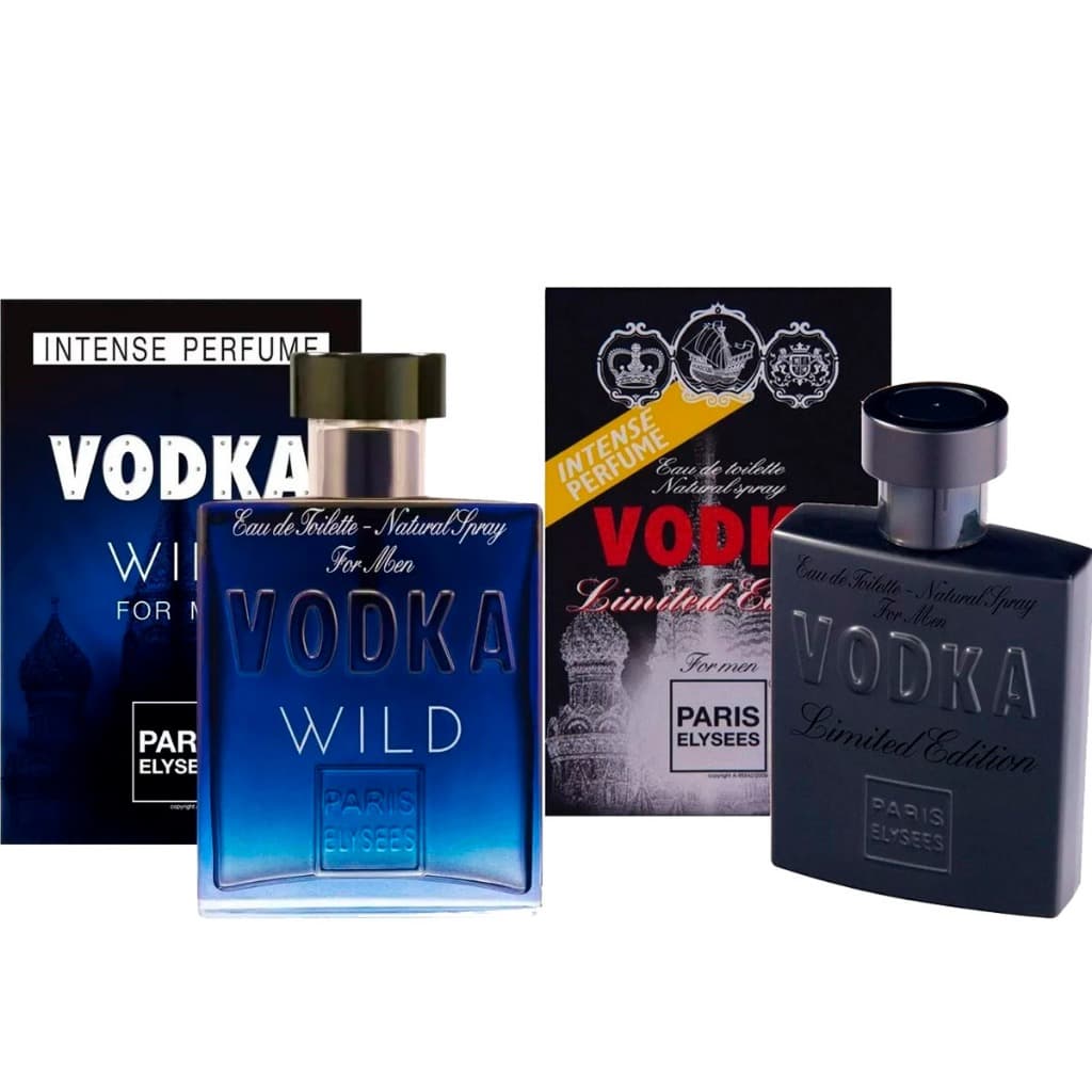 Kit Com 1 Vodka Wild + 1 Vodka Limited Edition 100ml Paris Elysees