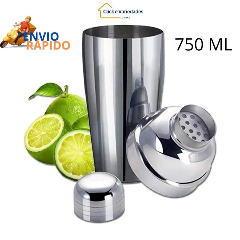 COQUETELEIRA 750 ML, COQUETELEIRA PARA CAIPIRINHA - INOX, COQUETELEIRA IXO