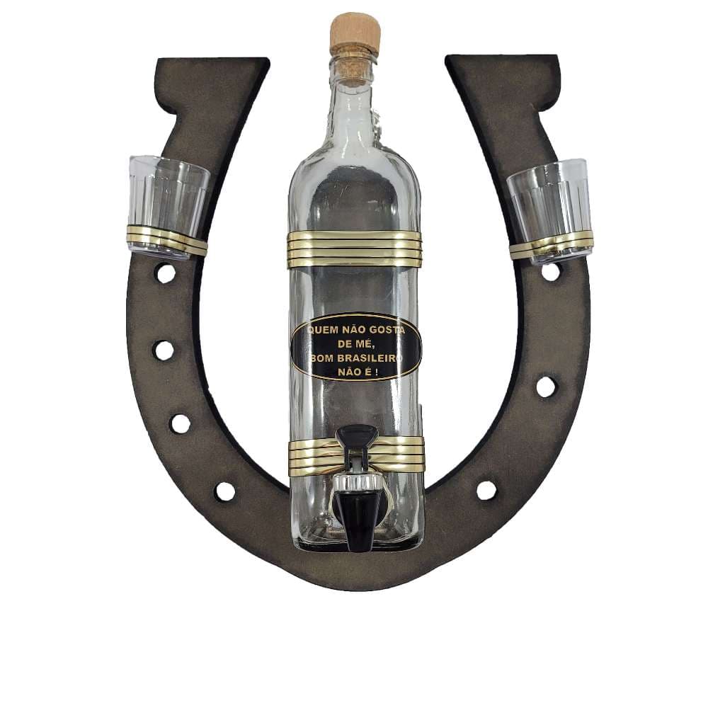 Pingômetro Ferradura 1 Litro Decoração Cachaça Artesanal Armazém Armarinho da Cachaça