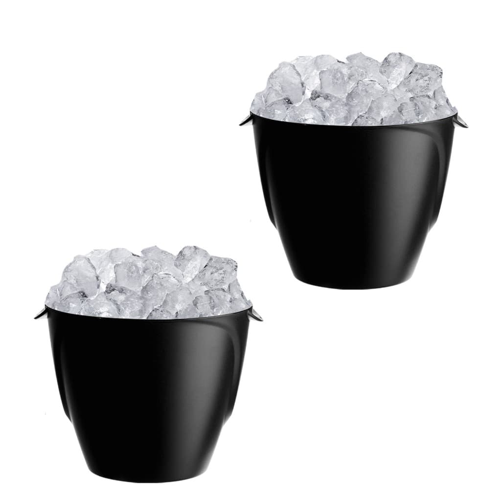 2 Baldes de Gelo 1L Material Resistente Elegante Balde Multiuso