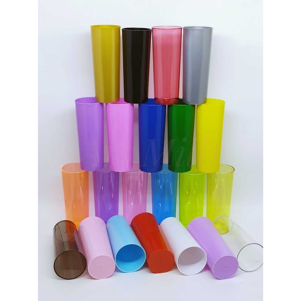 10 copos Long Drink 310ml copos para lembrancinhas copos de acrílico art milly festas