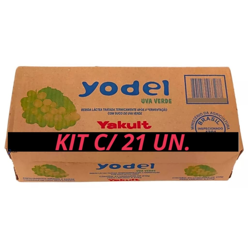 Suco Yodel Uva Verde Yakult C/21 Un - Suco A Base De Leite