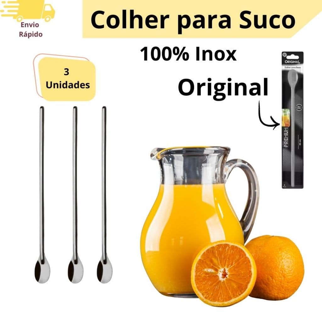 Kit 3 Colher Bailarina Colher de Suco Drinks Milkshake Colher Grande 30cm Bartender Restaurantes
