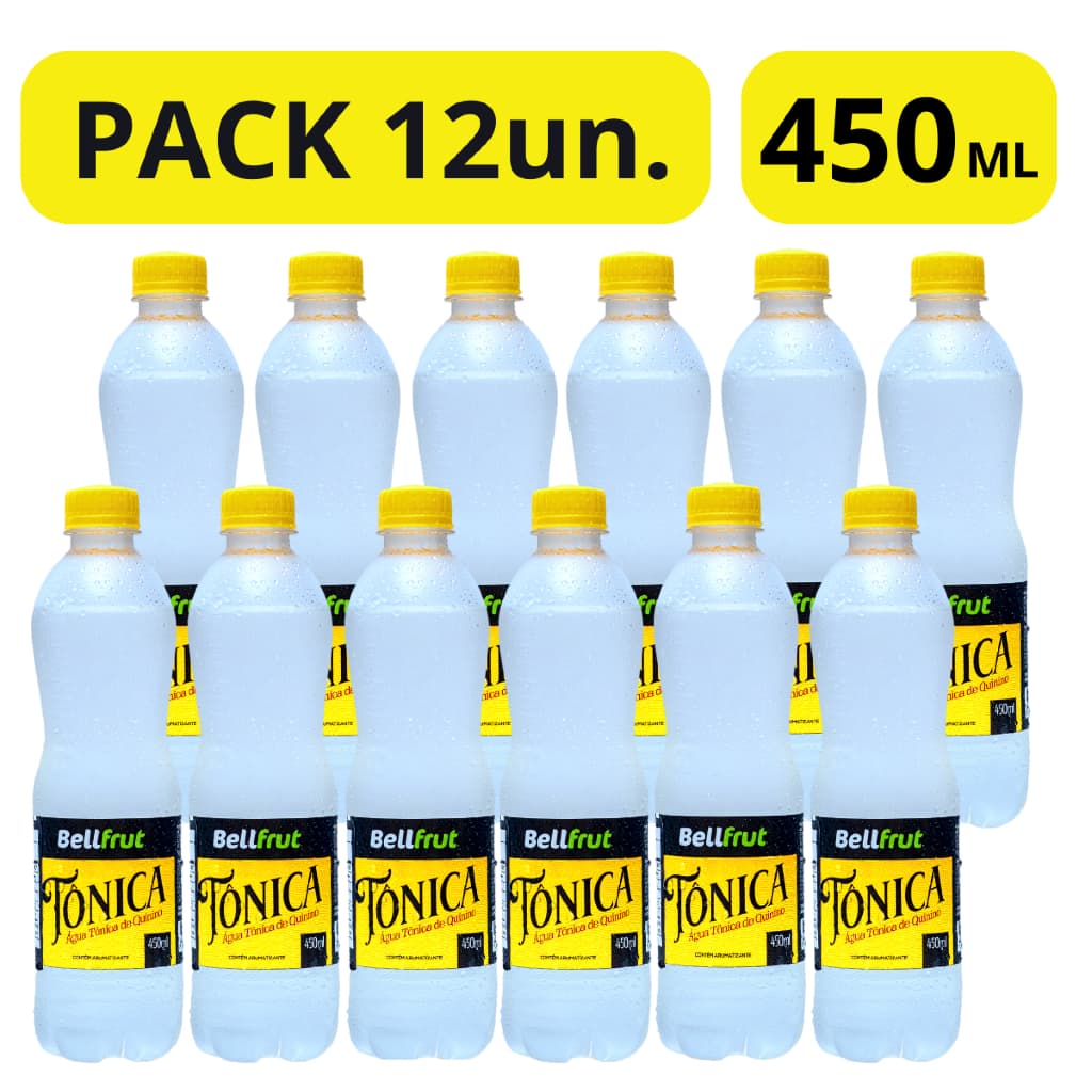 Kit Variação Água Tônica Bellfrut de Quinino 450ml Sabor Incrível