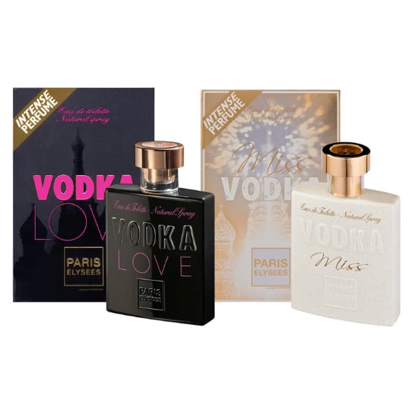 Kit Perfume Vodka Love + Vodka Miss 100ml Paris Elysees