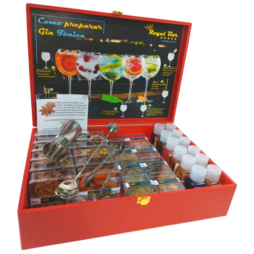 Kit Gin Tonica Especiarias Para Gin Presente Para Namorados - Surpreenda seu amor