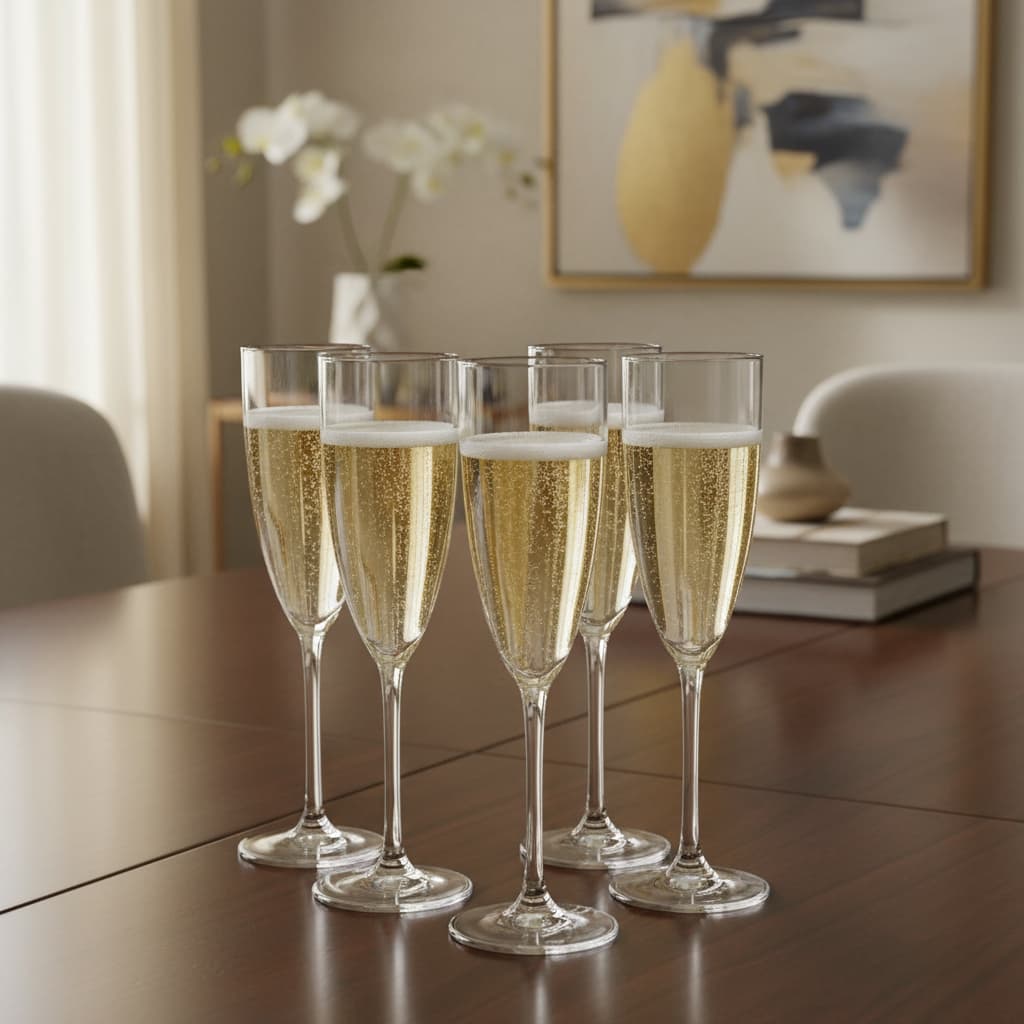 Taças de Acrílico 12 Peças RESISTENTE 170ml  Taças de Champanhe Acrílco Taça Espumante