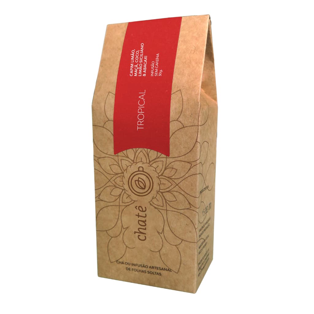Chá de capim limão com frutas tropicais | Blend de de frutas | Chá gelado | Tropical - 30g