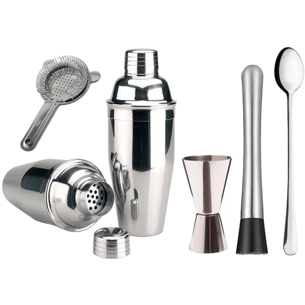 Conjunto De Coqueteleira 5 Peças 550ml Coqueteleiras De Aço Inoxidável Para Bartenders Profissionais