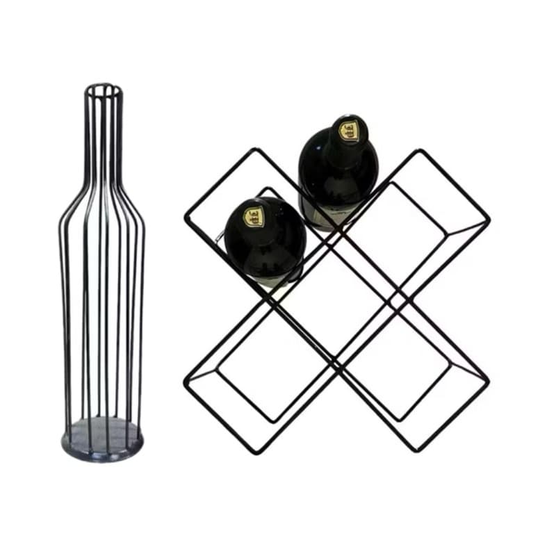 Kit Garrafa Porta Rolhas Decorativa + Porta Vinho de Mesa, Suporte para organizar garrafas moderno E Rústico