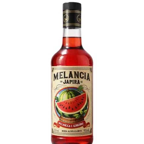Licor Melancia E Gengibre Japira Bebida Mista 935ml Drink
