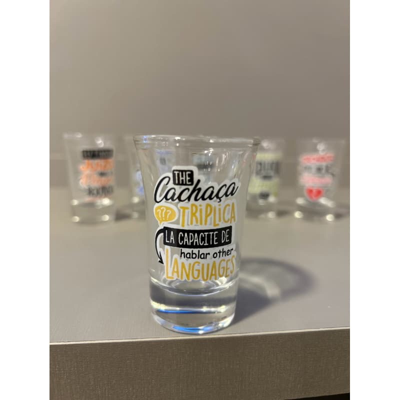 Copo dose cachaça  vidro Shot cachaça copinho de pinga