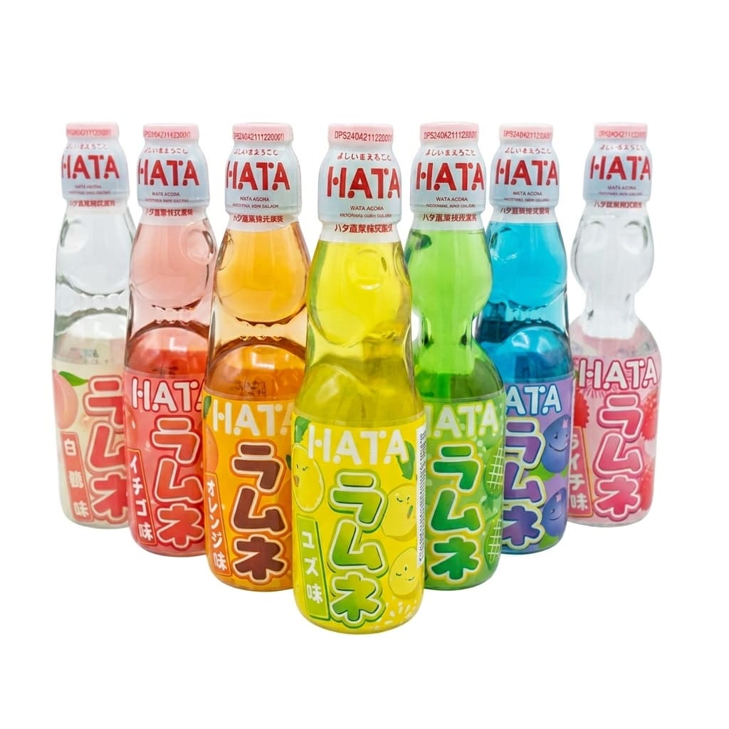 Bebida Gaseificada Refrigerante Ramune Hata Kosen Importada 200ml Vidro 7 Sabores