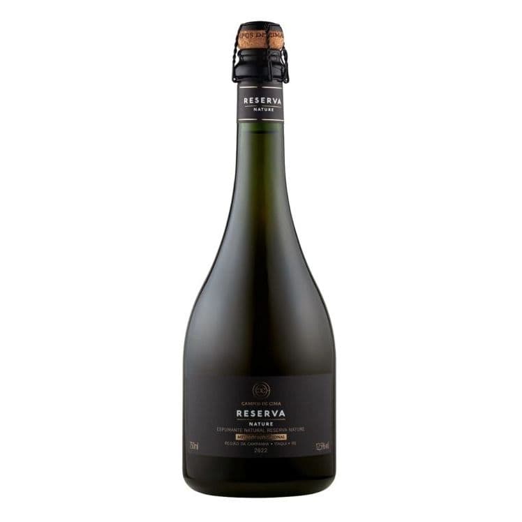 Espumante Nature Campos de Cima 750ml | Espumante Branco Reserva Método Tradicional