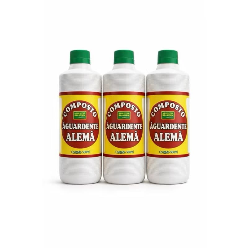 kit 3 un Composto/aguardente/alemã/ 500ml