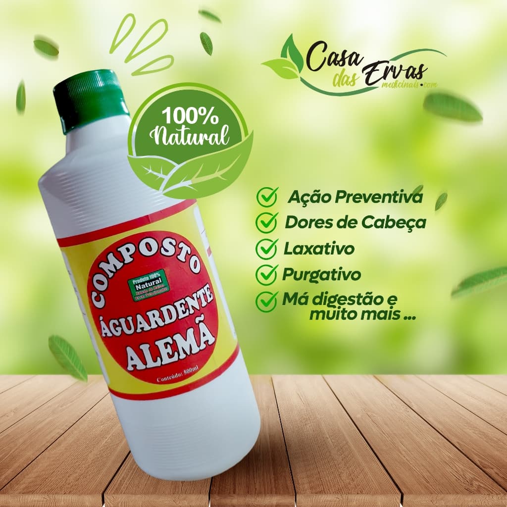 kit 3 un Composto/aguardente/alemã/ 500ml