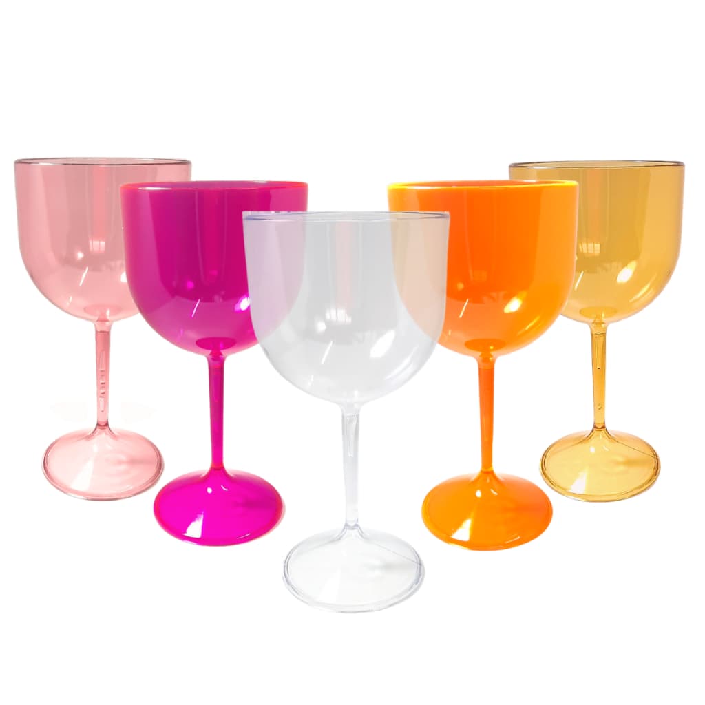 100 Taças Gin Acrílico 450ml Premium Para Gin Drinks e Coquetéis