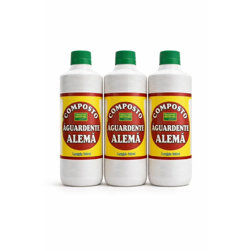 kit 3 un Composto/aguardente/alemã/ 500ml