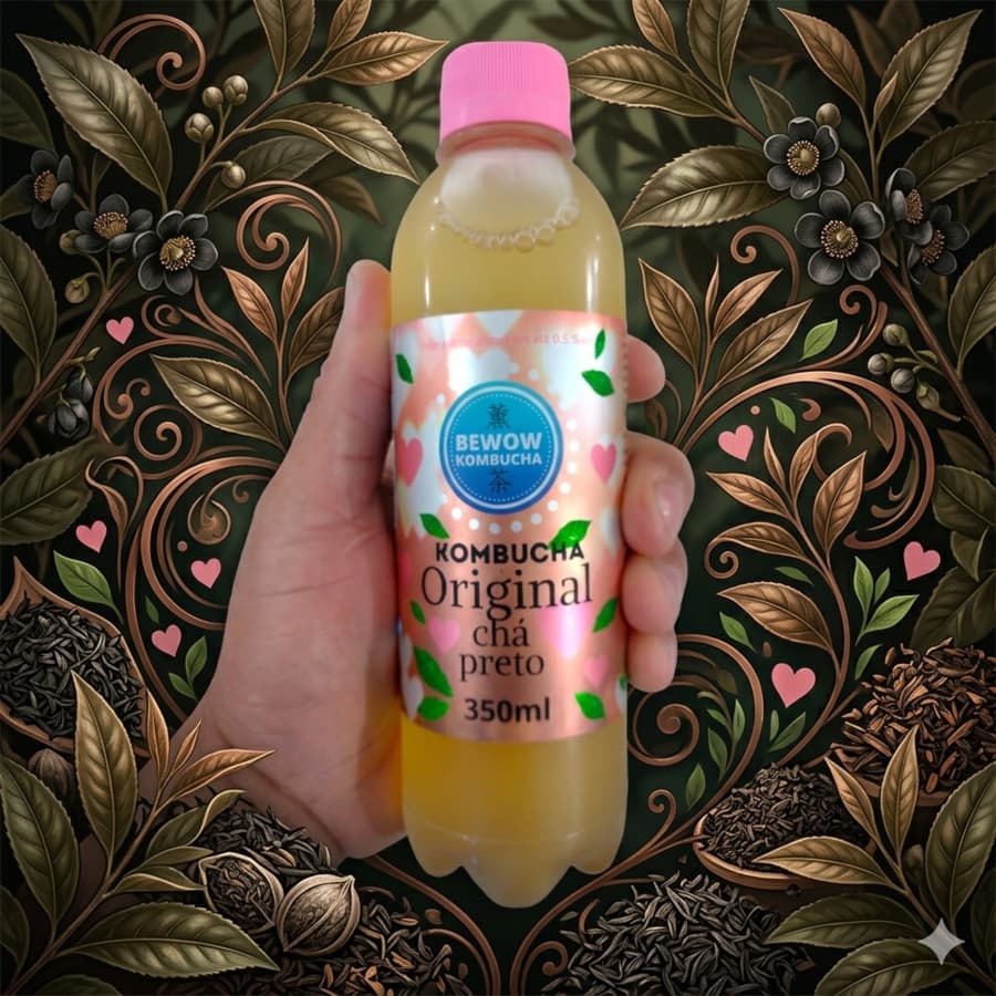 KOMBUCHA DE CHÁ PRETO ORIGINAL