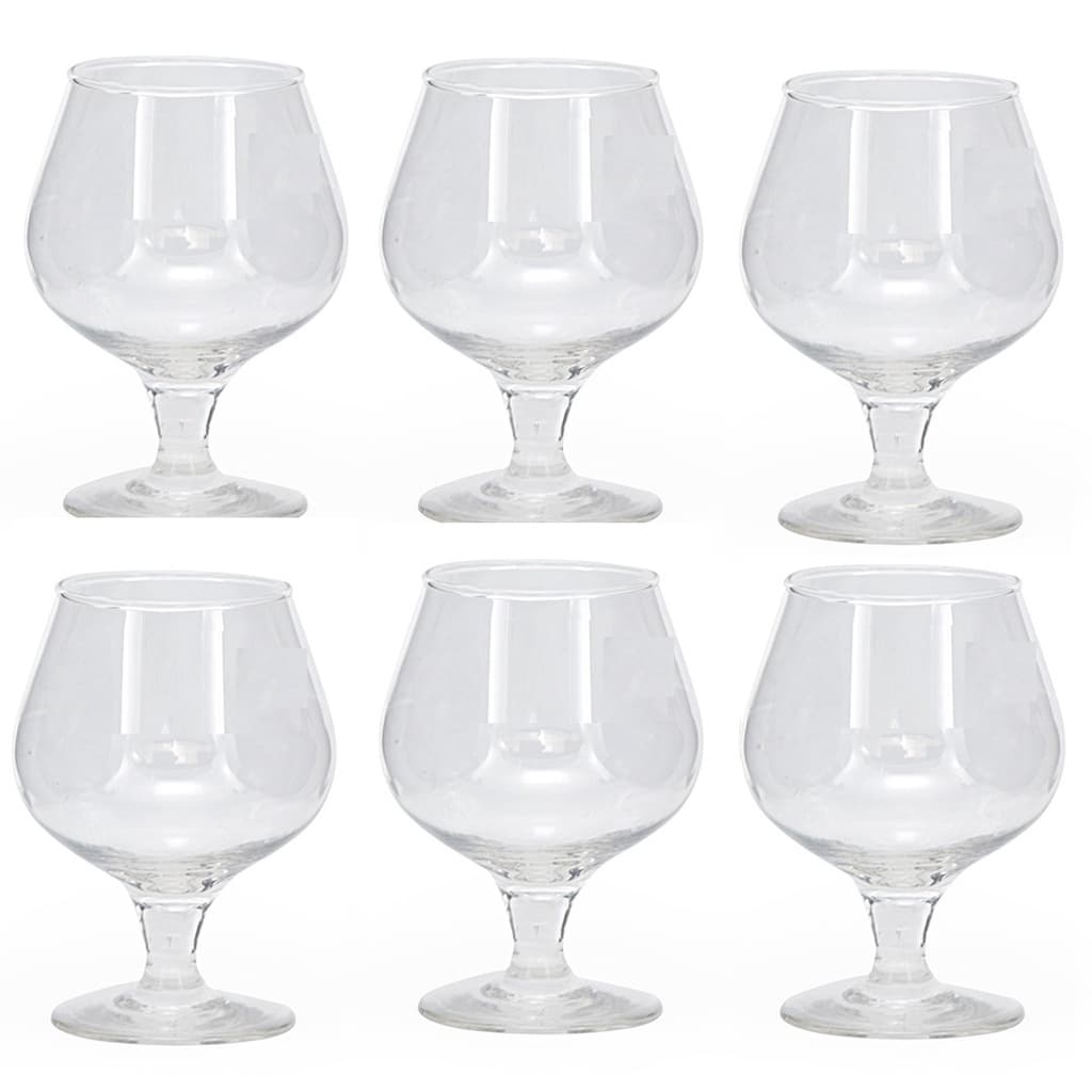Taça Conhaque 250ml Vidro - 6 peças