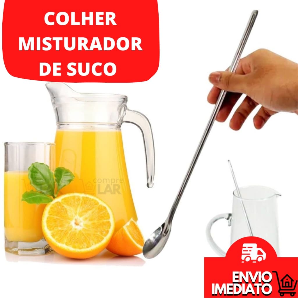 Colher Inox de Jarra De Suco 30 cm Misturador de Suco Colher Para Mexer Suco Leite Copo Jarra Comprida Colher Bailarina