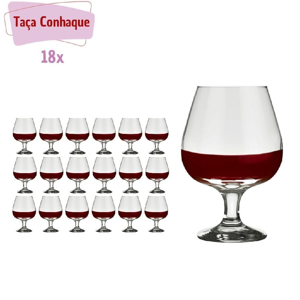 Taças Conhaque Windsor 330ml Nadir Fig Licor Água Suco 18 UN