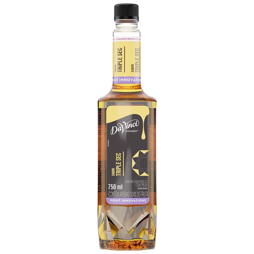 Xarope Da Vinci Sabor Triple Sec Curaçau Garrafa 750ml