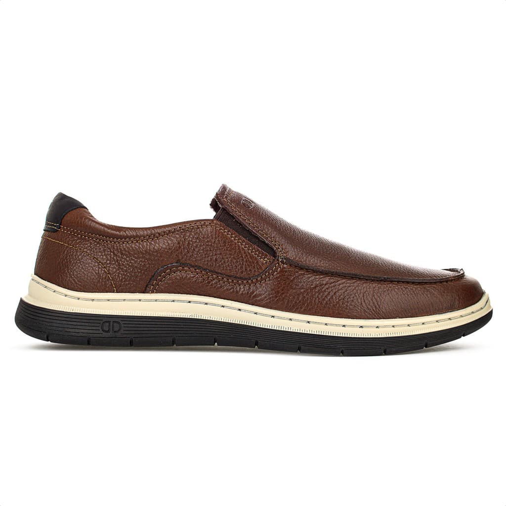 Mocassim Democrata Leave Lince Marrom Conhaque - Masculino