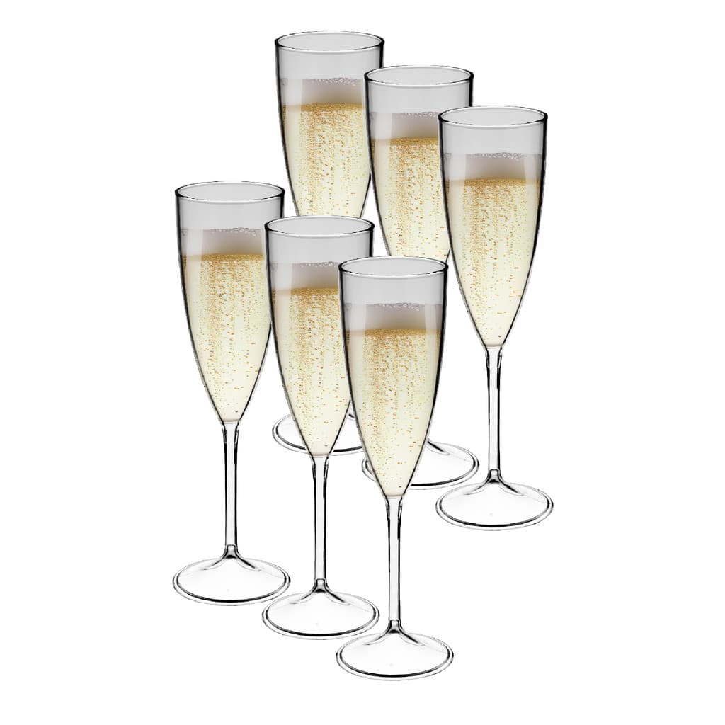 Taças de Acrílico 30 Peças RESISTENTE 170ml  Taças de Champanhe Acrílco Taça Espumante