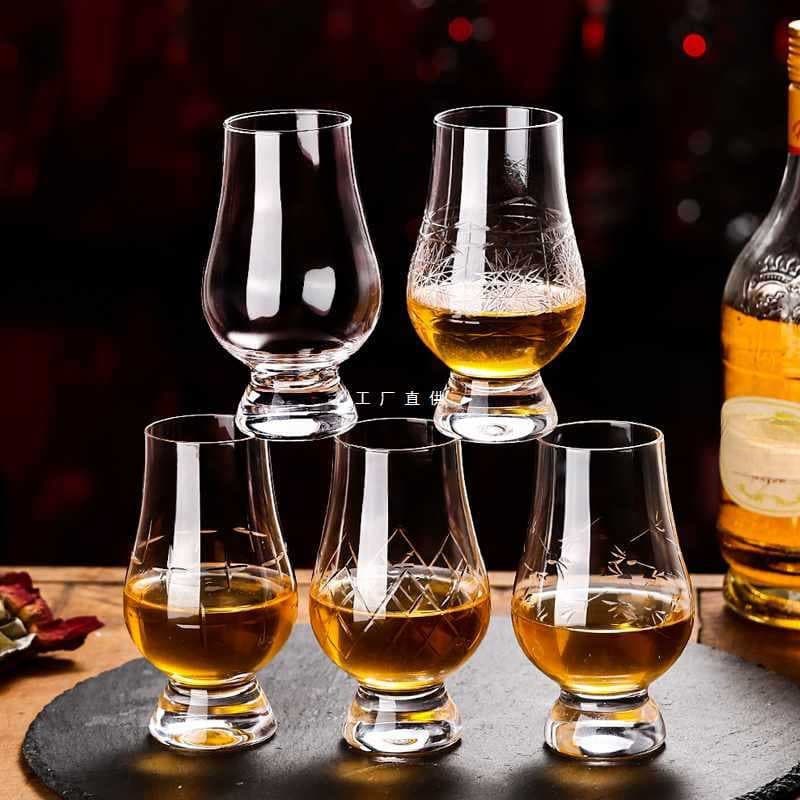 Copo de cristal para degustação de whisky, copo de vidro artesanal para aroma, copo de whisky, copo profissional para de