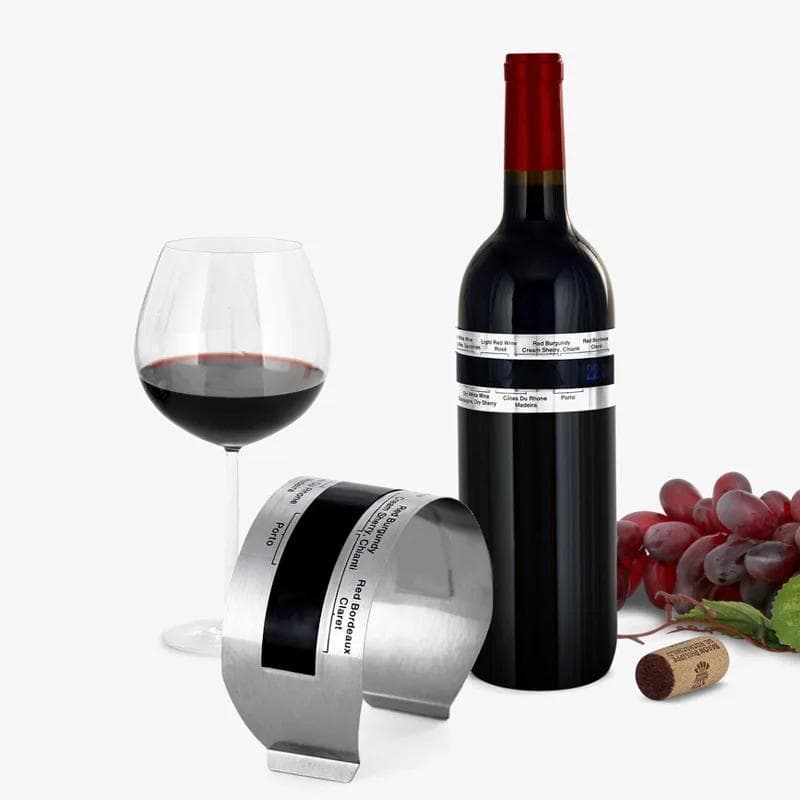 Colar De Vinho Termômetro Barra Ferramenta Bebida Inteligente Garrafa Snap Display LCD Clipe Sensor Para Champanhe Cerve