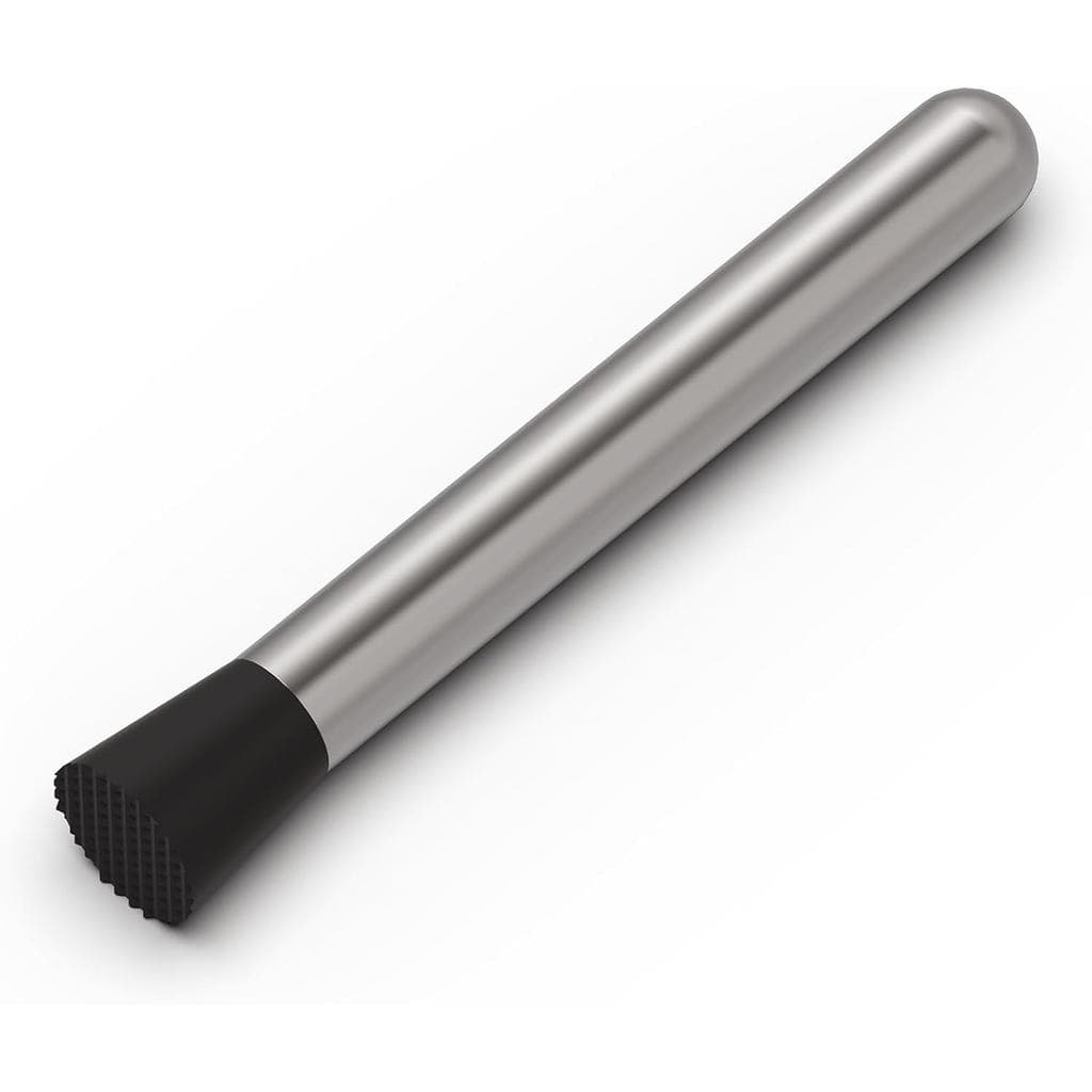 Ohtomber Muddler de 8" para Coquetéis, Muddler de Aço Inoxidável para Bebidas, Acessórios para Bartender, Esmagador de L