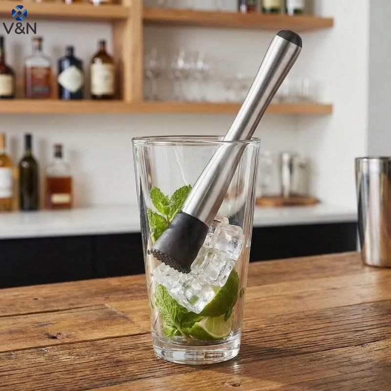 (V & N) Martelo De Gelo Cotail Muddler Triturador De Frutas Ferramenta Misturadora Para Barware Bartender Mojito Prepara