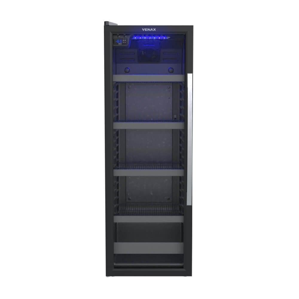 Cervejeira Venax Blue Light 209 Litros Preto Porta Invertida - 220V