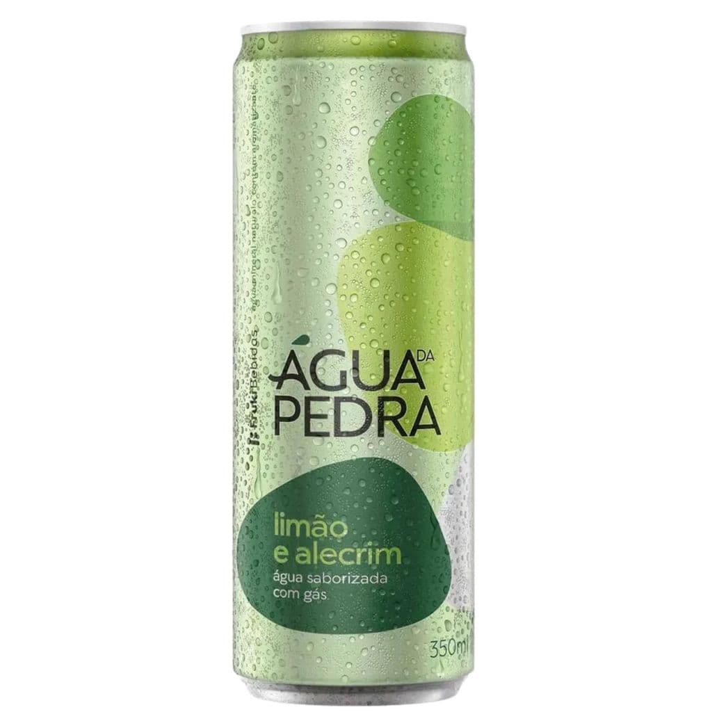 Água com Gás Saborizada Limão e Alecrim Água da Pedra 350ml