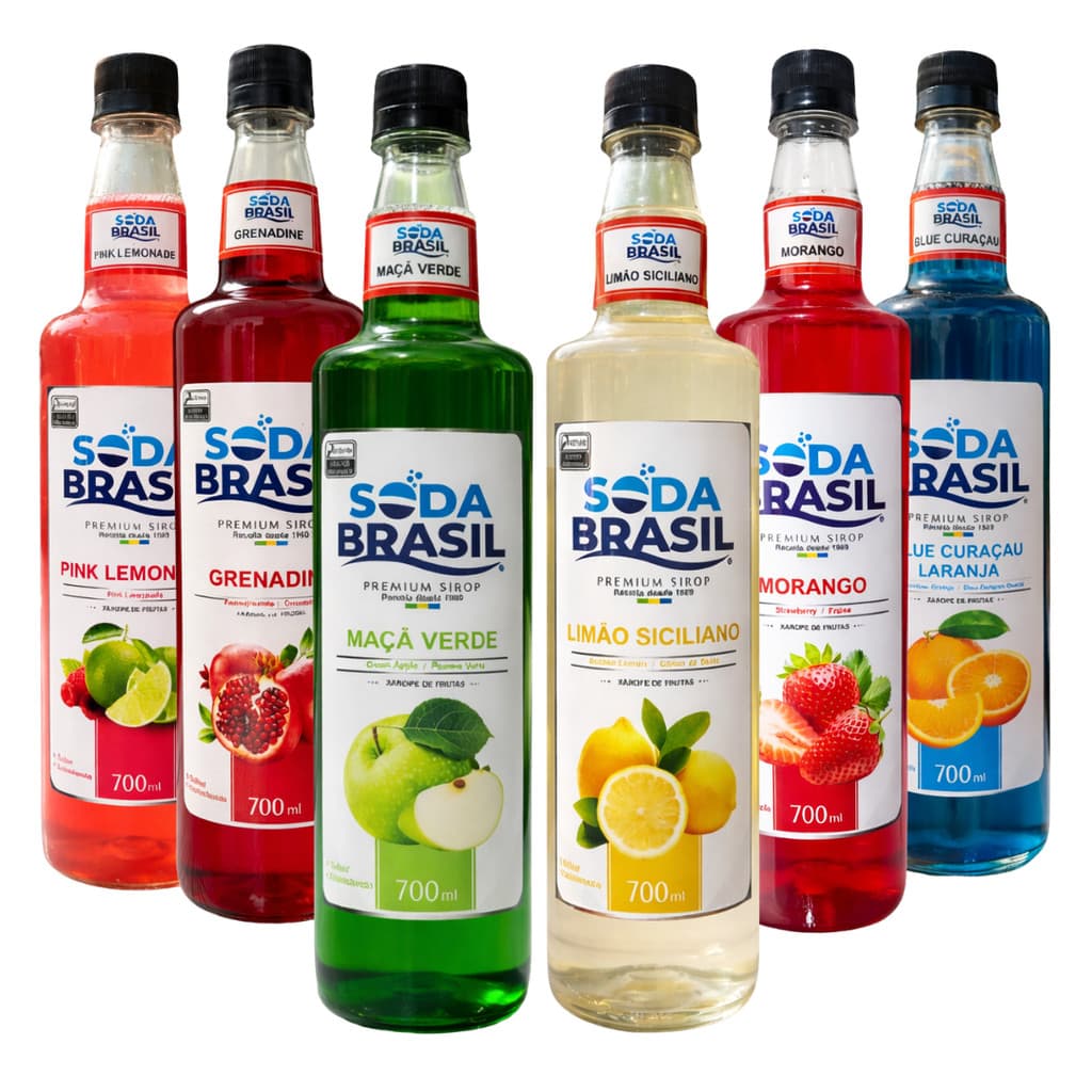 Xarope para Drinks Soda Brasil 700ml - Drinks Soda Italiana Gin