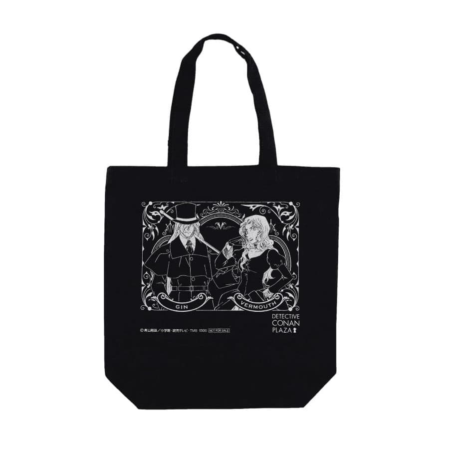 [Diretamente do Japão]Bolsa tote BLACK original exclusiva do Detetive Conan Gin & Vermute