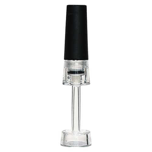 Tampa Para Vinho Vácuo Acrílica Mimo Style Transparente/Preto