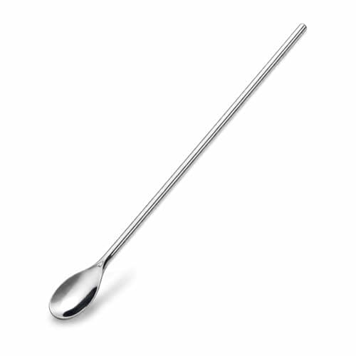 Colher Bailarina Inox 30cm Profissional Para Drinks Coquetéis Misturador Longo Aço Inoxidável Para Copo Alto E Mixing Glass