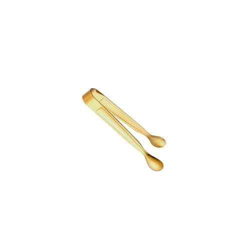 Genérico, Pegador Dourado Frios Gelo Açucar Mini Pinça Inox Bar Buffet