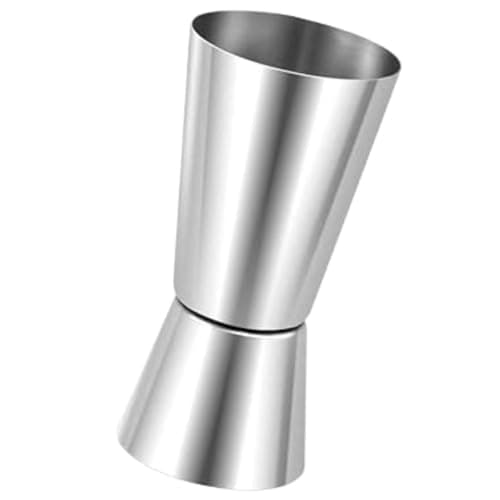 Dosador Duplo Profissional em Aço Inox 25 50ml Ideal para Drinks Coquetéis e Bebidas em Casa ou Bar