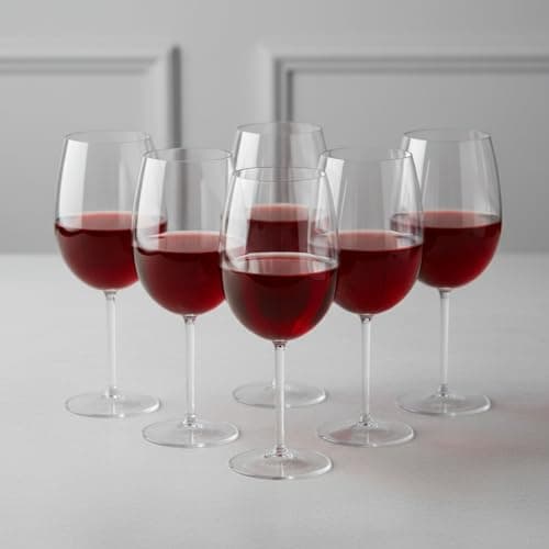 Taças de Vinho Acrilico 600ml Premium 12 Peças Taças de Acrílico Taça Vinho Elegante