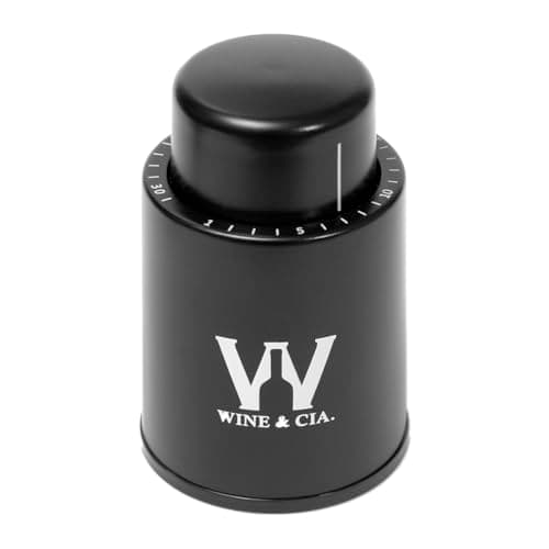 Bomba Vácuo Vinho Tampa Garrafa Aumenta Vida Util Preserva Melhor Vinho com Datador Wine & Companhia
