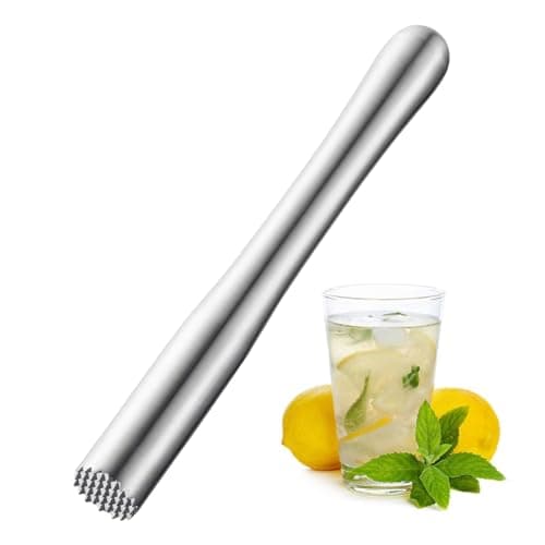 1 peça de aço inoxidável para coquetéis Mojito Muddler Triturador de coquetel de aço inoxidável Muddler de frutas misturador de hortelã-pimenta Whiskey esmagado Old Fashioned