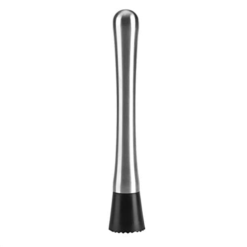Muddler para coquetéis, 20 cm de comprimento em aço inoxidável, acessórios de barman, triturador de limão, para casa, cozinha, bar, ferramenta